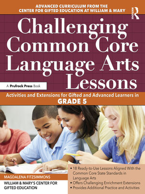 cover image of Challenging Common Core Language Arts Lessons